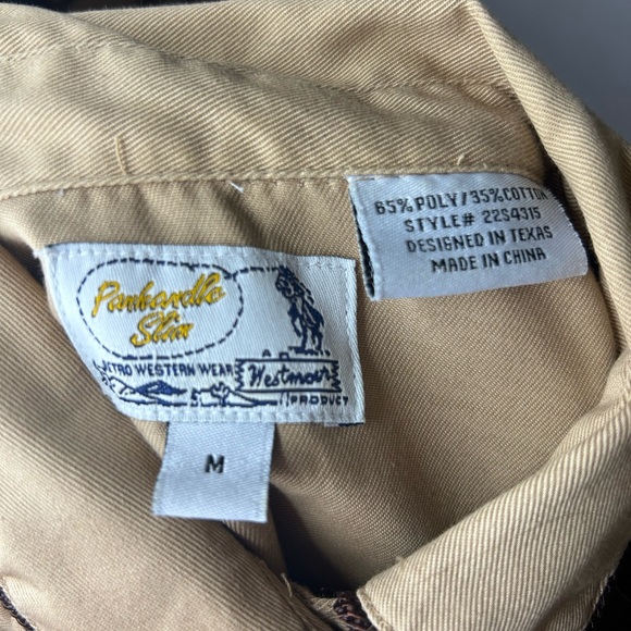 Vintage Panhandle Slim Women’s Medium Western Embroidered Pearl Snap Shirt - Picture 7 of 7